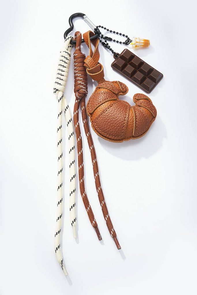 Porta-chaves Croissant Caramelo