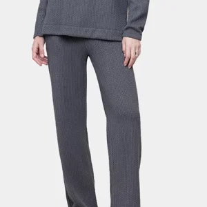 Calças Malha Jacquard