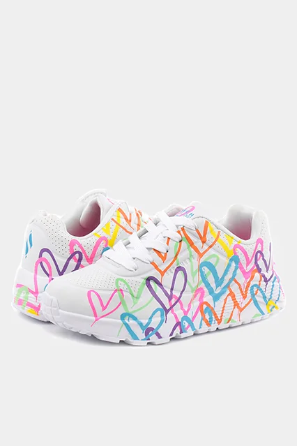 Ténis Skechers JGoldcrown: Uno Lite - Spread the Love multicolor menina