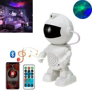 Projetor LED Astronauta com Coluna Bluetooth